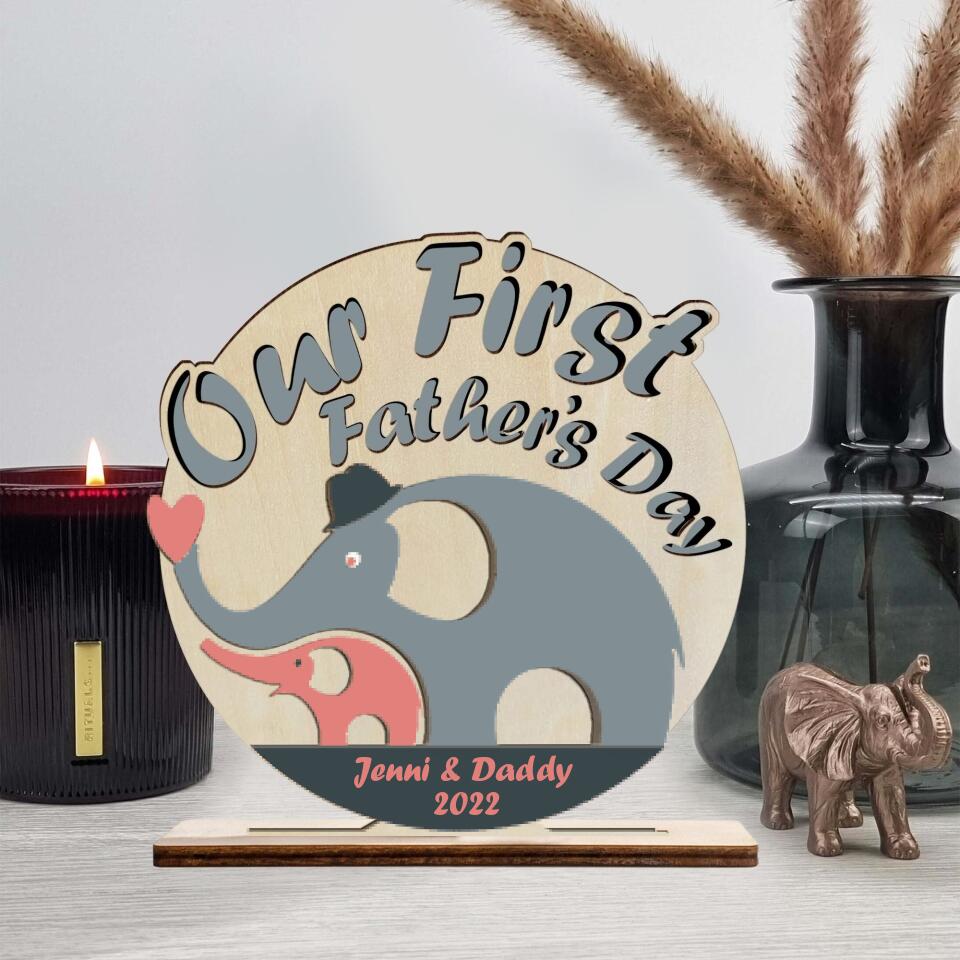 Family Wooden metal sign displayed as wall decor