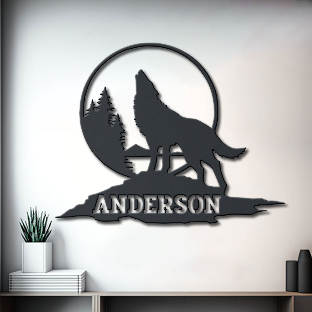 Wolf Lovers Metal Wall Art Idea For Wall Decoration Personalized