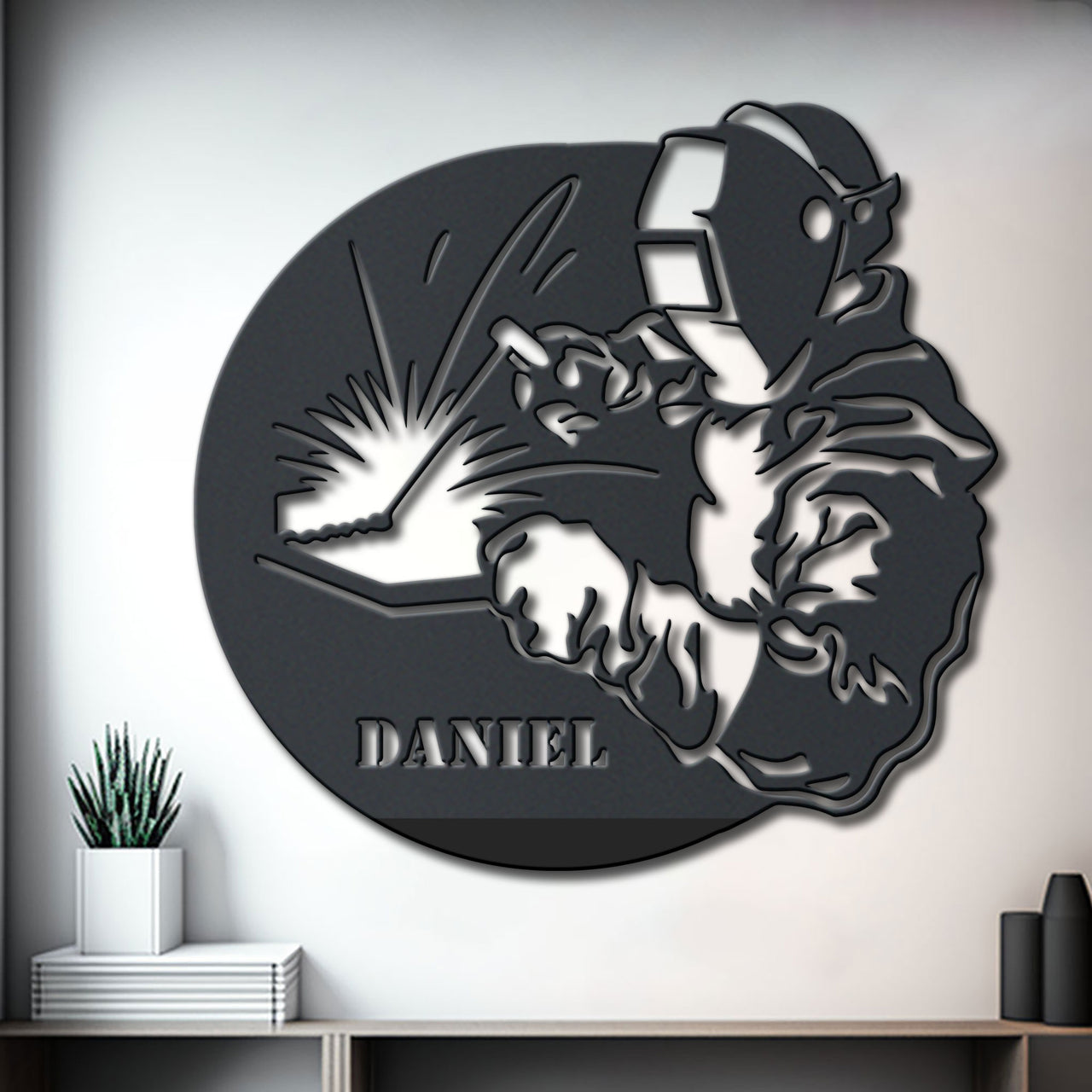 Welder Name Metal Wall Art Idea For Wall Decoration Personalized