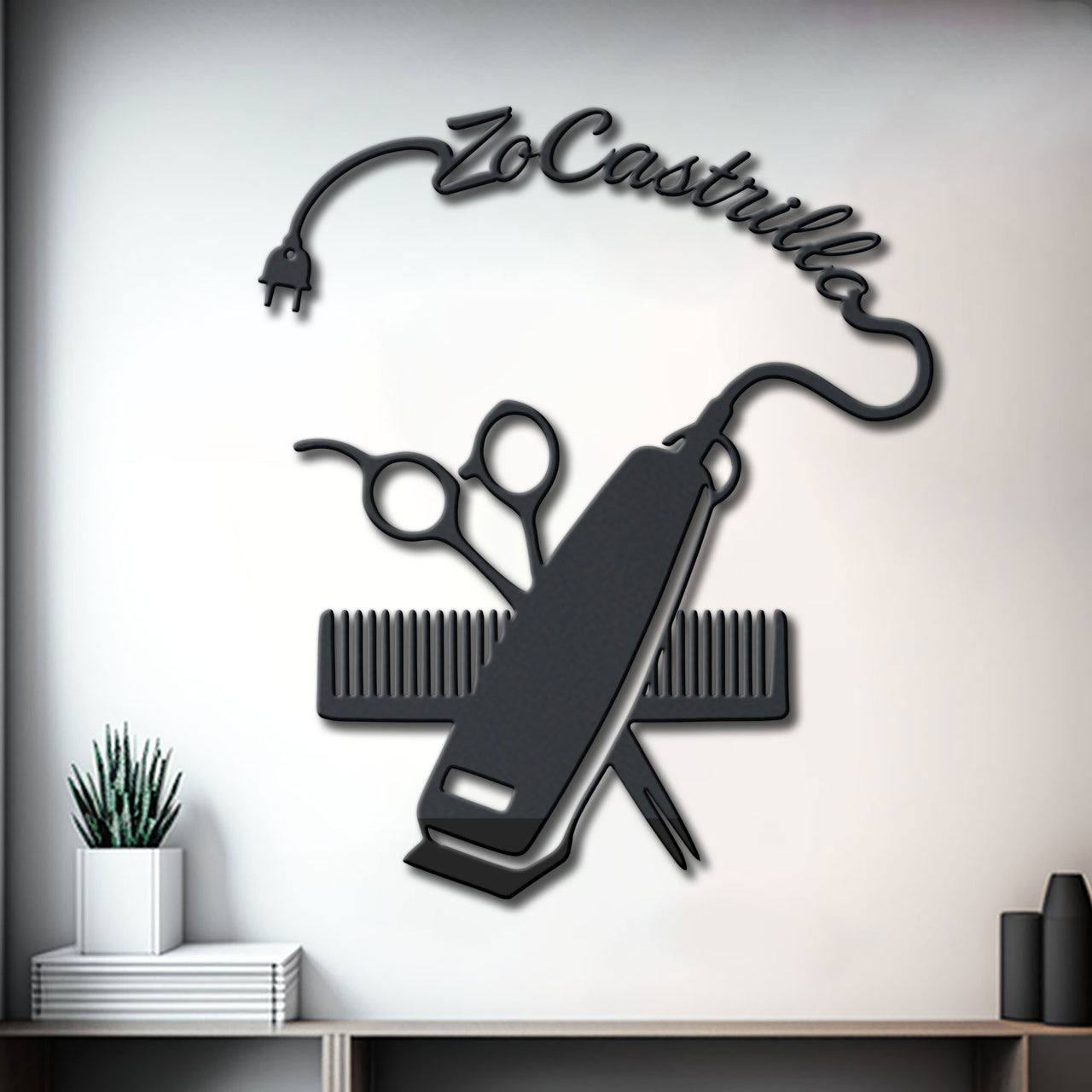 Hair Stylist Barber Metal Sign Name Personalized Idea For Wall Decoration 2