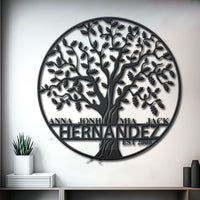 Thumbnail for Family Tree Of Life Name Metal Wall Art Personalized 1