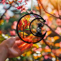 Suncatcher Ornament Airedale Terrier Memorial, Dog Ornament Home Decor, Pet Loss Gift, Thoughtful Christmas Gift