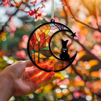 Suncatcher Ornament Boston Terrier Memorial, Dog Ornament Home Decor, Pet Loss Gift, Thoughtful Christmas Gift