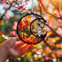 Suncatcher Ornament Australian Cattle Dog Memorial, Dog Ornament Home Decor, Pet Loss Gift, Thoughtful Christmas Gift