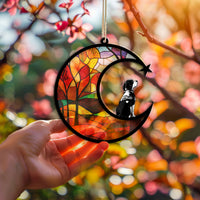 Suncatcher Ornament Beagle Memorial, Dog Ornament Home Decor, Pet Loss Gift, Thoughtful Christmas Gift