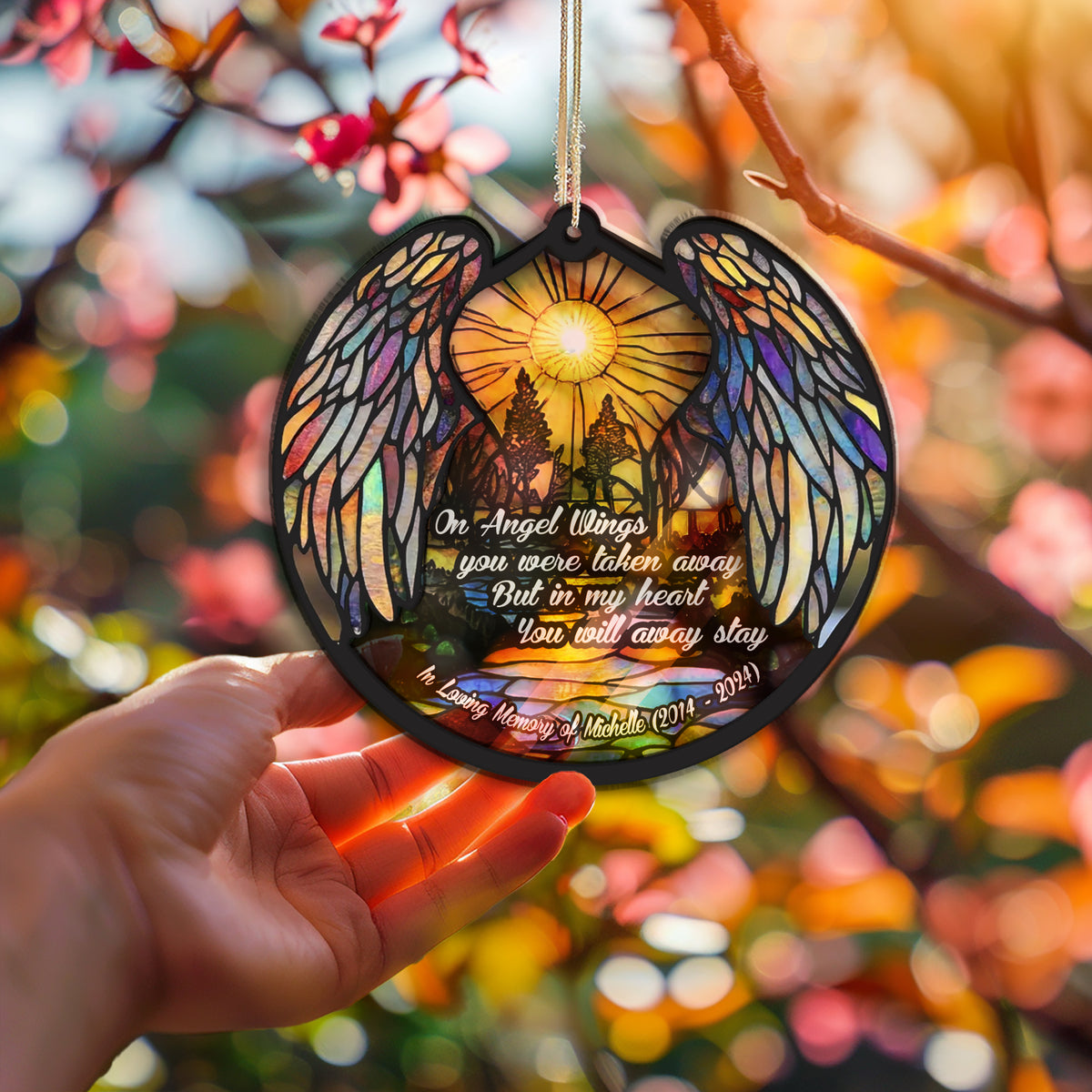 Personalized personalized memorial garden stake with pet name and dates