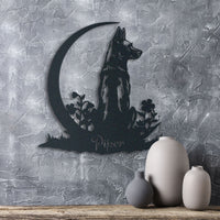 German Shepherd Metal Wall Art, Personalized Home Decor Gift, Ideal Gift for Dog Lovers