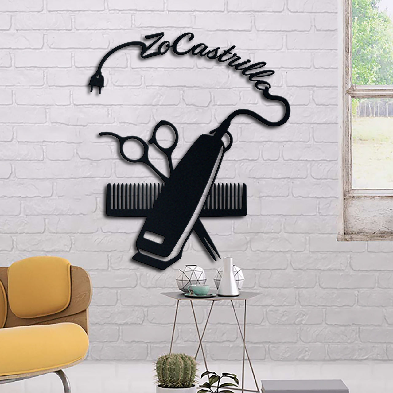 Hair Stylist Barber Metal Sign Name Personalized Idea For Wall Decoration 2