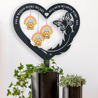 Thumbnail for Engraved Pet Memorial Garden Stake with Acrylic Ornaments, Custom Tribute for Lost Pets, Bereavement Gift