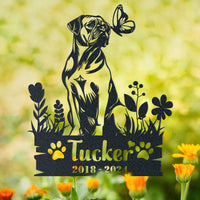 Personalized Garden Stake Gift for Bullmastiff Memorial Pet Sympathy Signs Dog Loss Gift