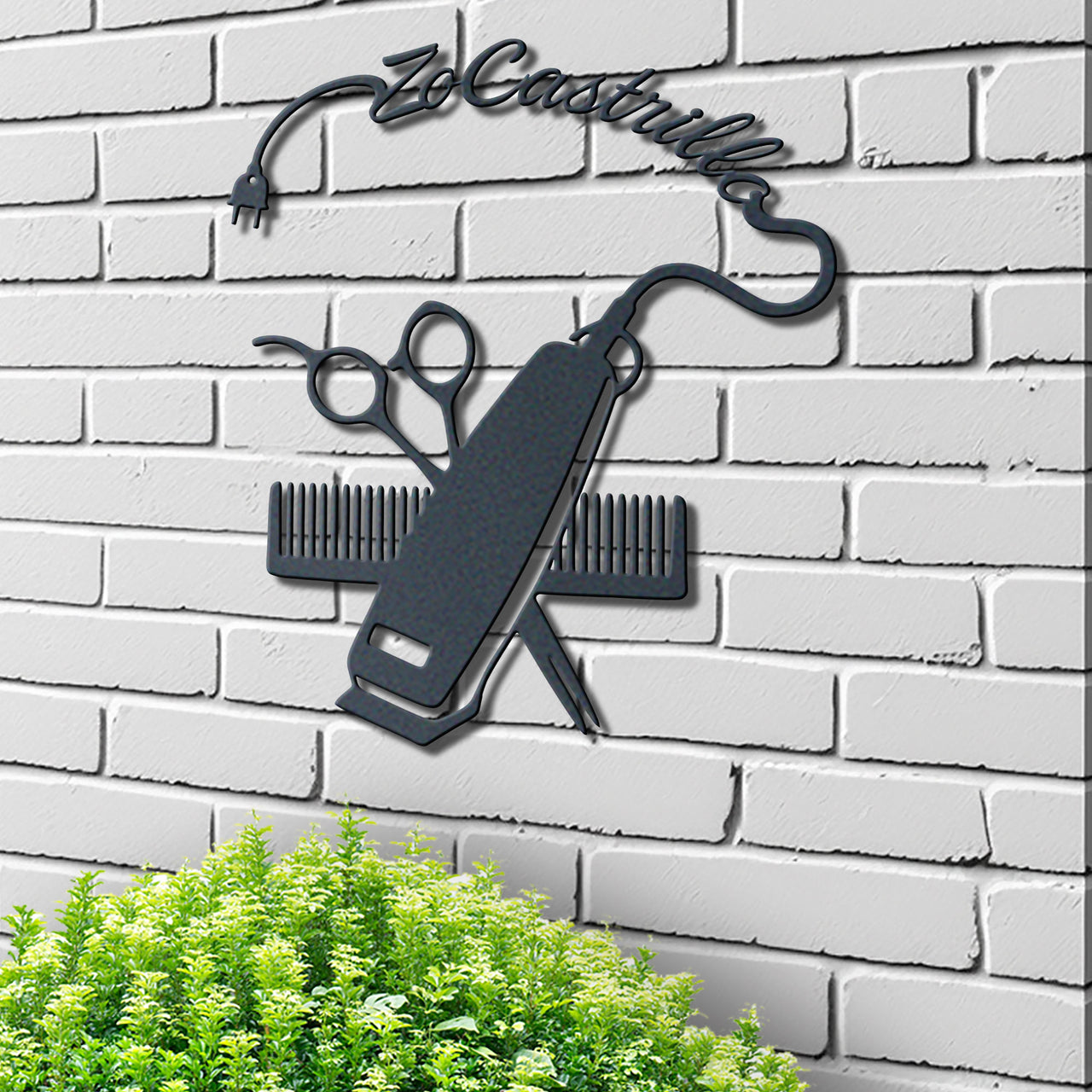 Hair Stylist Barber Metal Sign Name Personalized Idea For Wall Decoration 2