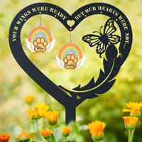 Engraved Pet Memorial Garden Stake with Acrylic Ornaments, Custom Tribute for Lost Pets, Bereavement Gift