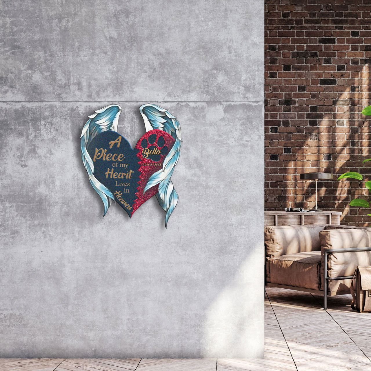 In Loving Memory Metal Wall Art Personalized Dog Loss Gift Sympathy Gift for Loss of Dog