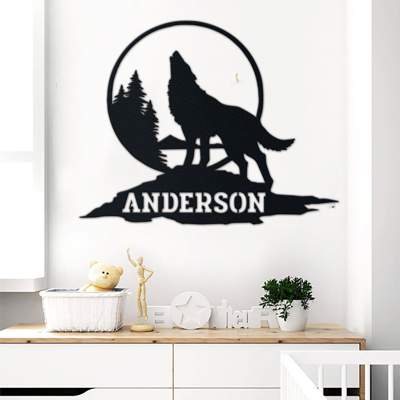 Wolf Lovers Metal Wall Art Idea For Wall Decoration Personalized
