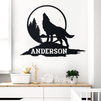 Thumbnail for Wolf Lovers Metal Wall Art Idea For Wall Decoration Personalized