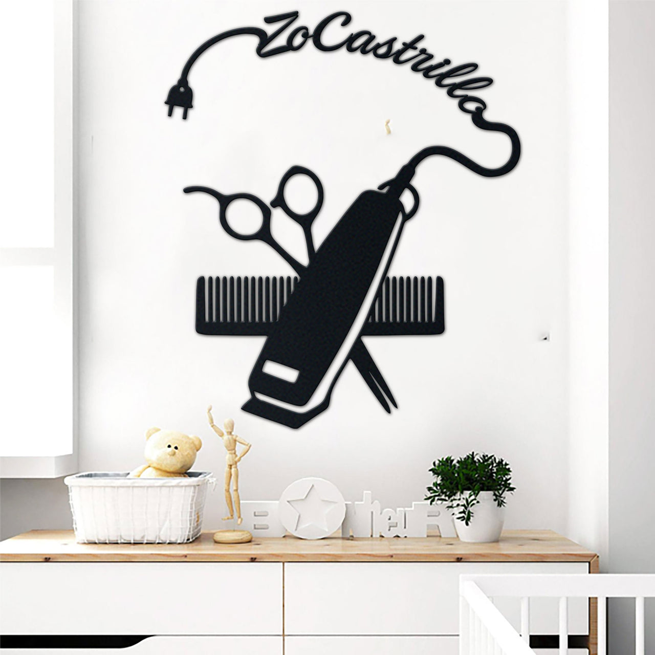 Hair Stylist Barber Metal Sign Name Personalized Idea For Wall Decoration 2