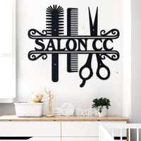 Thumbnail for Hair Salon Personalized Name Metal Wall Art Idea For Wall Decoration
