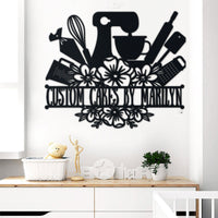 Thumbnail for Baking Lovers Metal Wall Art Idea For Wall Decoration Personalized