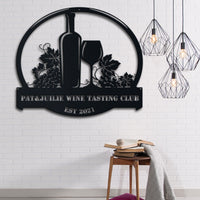 Thumbnail for Wine Name Metal Wall Art Idea For Wall Decoration Personalized