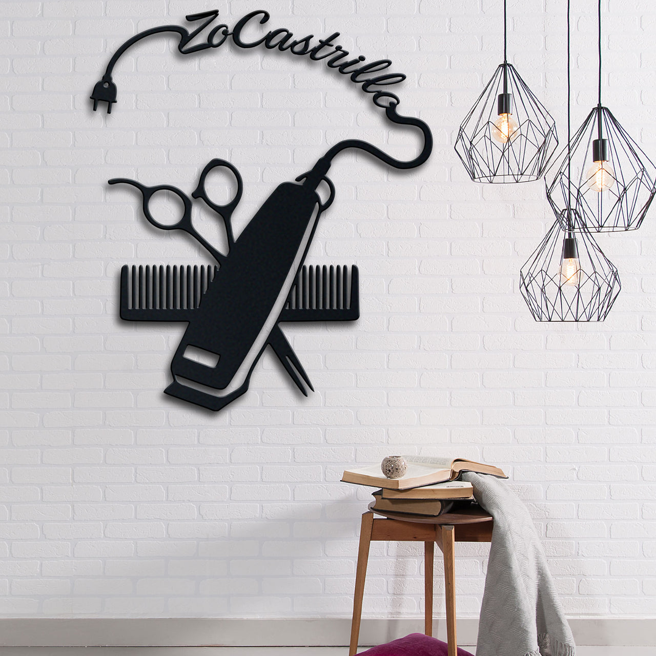 Hair Stylist Barber Metal Sign Name Personalized Idea For Wall Decoration 2