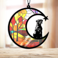 Suncatcher Ornament Boxer 3 Memorial, Dog Ornament Home Decor, Pet Loss Gift, Thoughtful Christmas Gift
