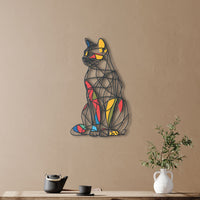 Thumbnail for Metal Wall Art Abstract Cat, Contemporary Home Decor, Stylish Accent Piece, Unique Gift for Cat Aficionados