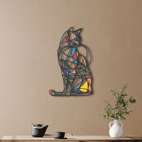Thumbnail for Abstract Cat Metal Wall Art, Unique Feline-Inspired Decor, Perfect for Modern Homes, Ideal Cat Lover Gift