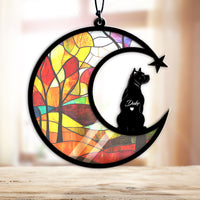 Suncatcher Ornament Pit Bull 3 Memorial, Dog Ornament Home Decor, Pet Loss Gift, Thoughtful Christmas Gift