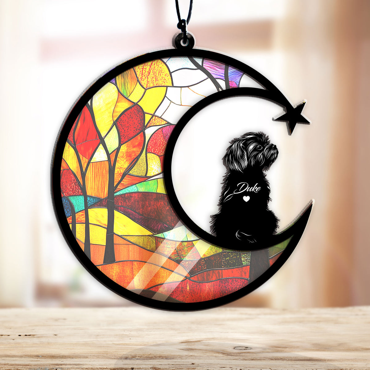 Personalized shih tzu pet memorial garden stake with pet name and dates