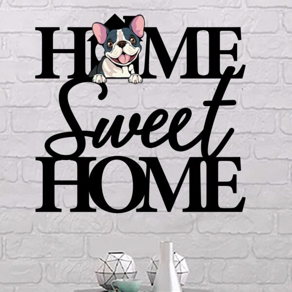Dog Lovers Color metal sign displayed as wall decor - product view 2