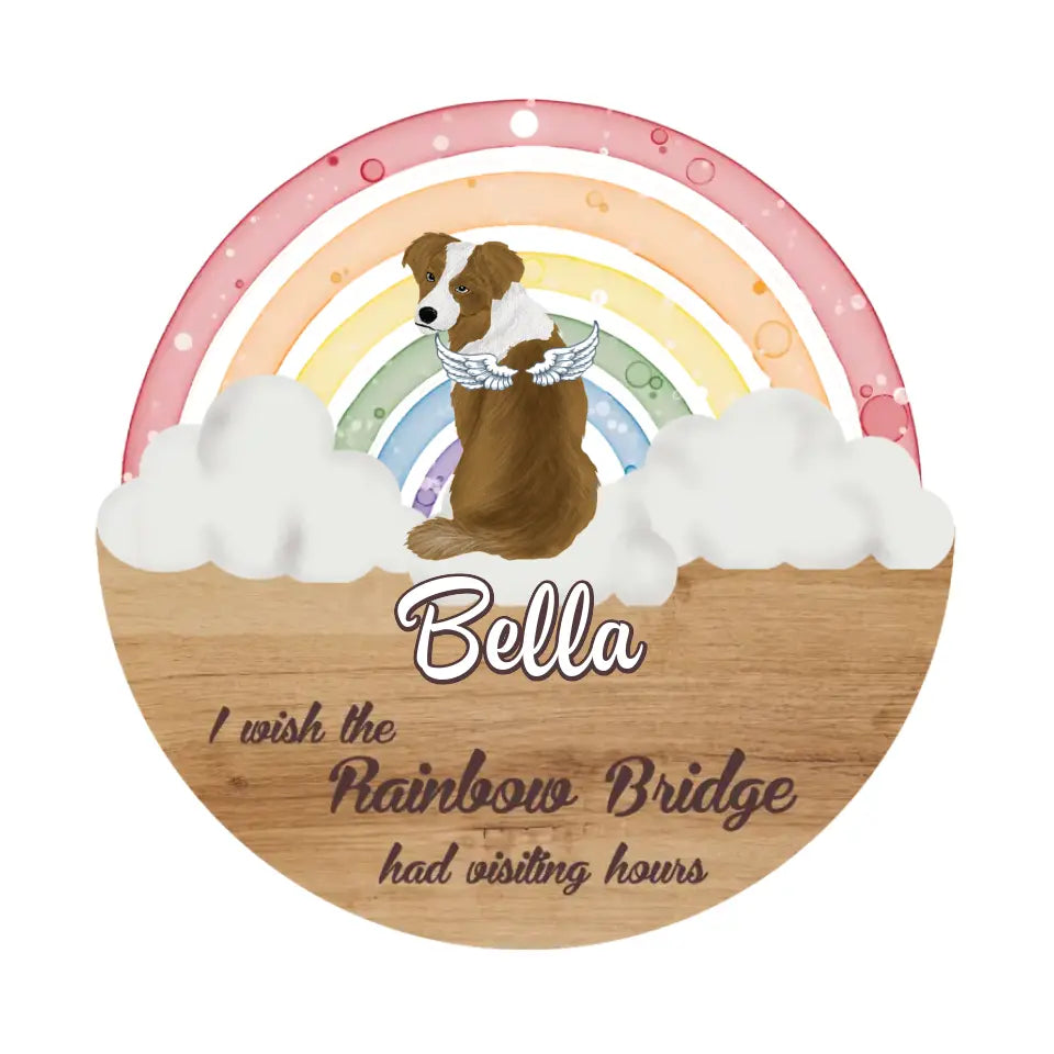 Personalized pet memorial garden stake with pet name and dates - product view 2