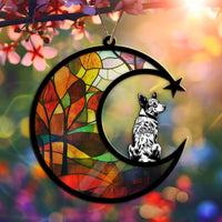 Suncatcher Ornament Australian Cattle Dog Memorial, Dog Ornament Home Decor, Pet Loss Gift, Thoughtful Christmas Gift