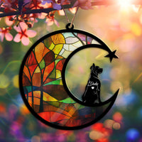 Suncatcher Ornament Great Dane Memorial, Dog Ornament Home Decor, Pet Loss Gift, Thoughtful Christmas Gift