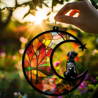 Suncatcher Ornament Brittany Memorial, Dog Ornament Home Decor, Pet Loss Gift, Thoughtful Christmas Gift