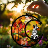 Suncatcher Ornament Australian Cattle Dog Memorial, Dog Ornament Home Decor, Pet Loss Gift, Thoughtful Christmas Gift
