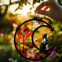 Suncatcher Ornament Beagle Memorial, Dog Ornament Home Decor, Pet Loss Gift, Thoughtful Christmas Gift