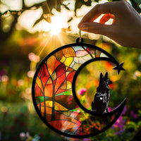 Suncatcher Ornament German Shepherd 01 Memorial, Dog Ornament Home Decor, Pet Loss Gift, Thoughtful Christmas Gift