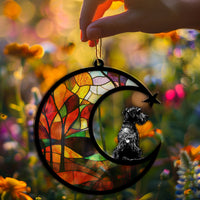Suncatcher Ornament Airedale Terrier Memorial, Dog Ornament Home Decor, Pet Loss Gift, Thoughtful Christmas Gift