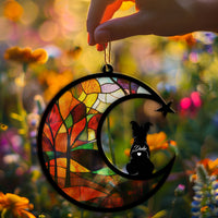 Suncatcher Ornament Boston Terrier Memorial, Dog Ornament Home Decor, Pet Loss Gift, Thoughtful Christmas Gift