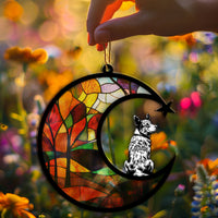 Suncatcher Ornament Australian Cattle Dog Memorial, Dog Ornament Home Decor, Pet Loss Gift, Thoughtful Christmas Gift