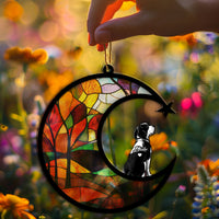 Suncatcher Ornament Beagle Memorial, Dog Ornament Home Decor, Pet Loss Gift, Thoughtful Christmas Gift