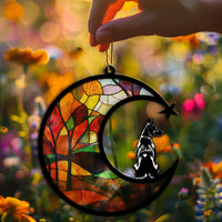 Suncatcher Ornament Doberman Pinscher Memorial, Dog Ornament Home Decor, Pet Loss Gift, Thoughtful Christmas Gift