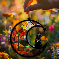Suncatcher Ornament Irish Wolfhound Memorial, Dog Ornament Home Decor, Pet Loss Gift, Thoughtful Christmas Gift