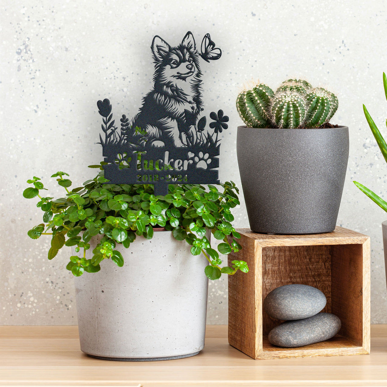 Personalized Garden Stake Gift for Pomsky Memorial Pet Sympathy Signs Dog Loss Gift