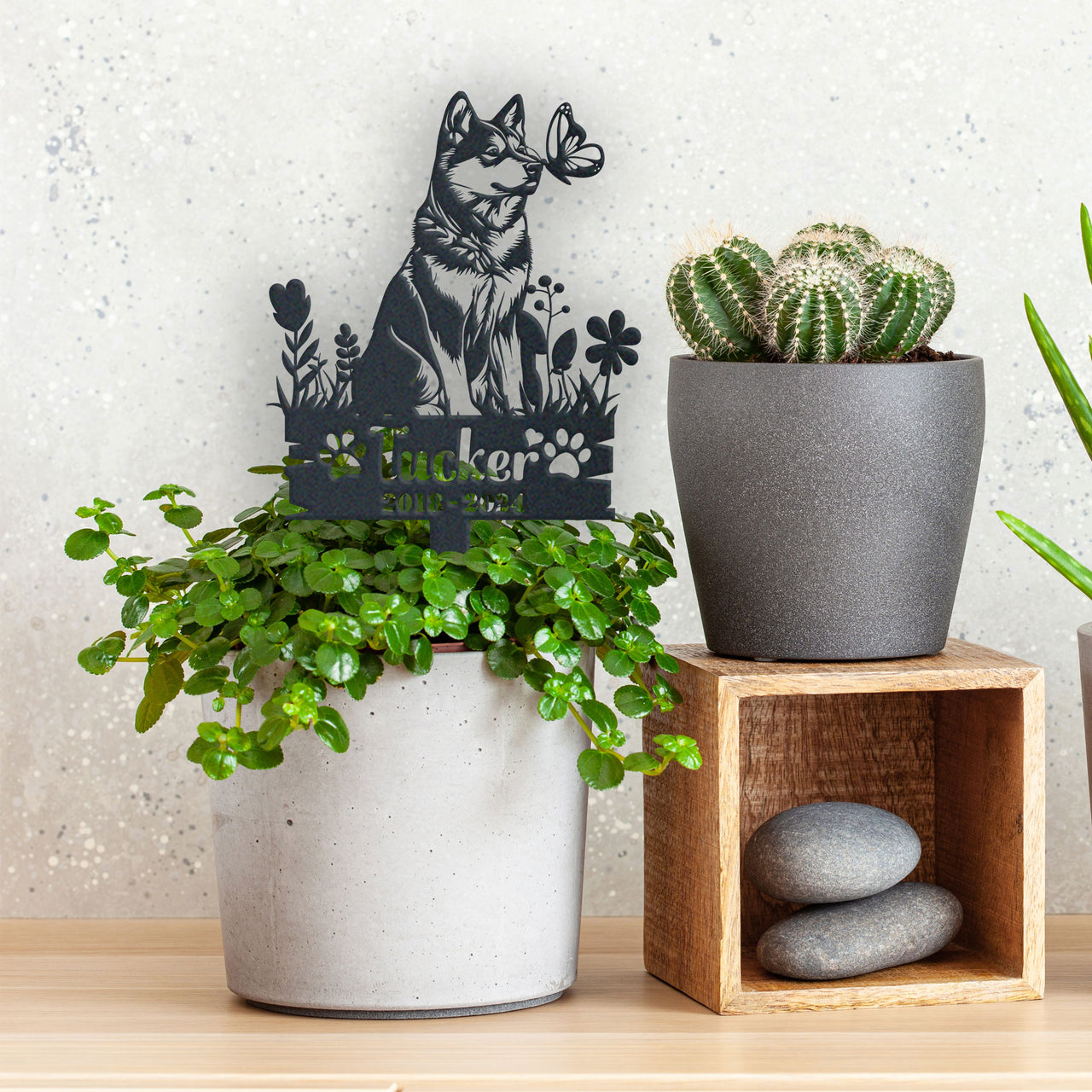 Personalized Garden Stake Gift for Akita Memorial Pet Sympathy Signs Dog Loss Gift