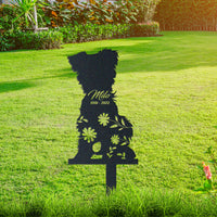 Thumbnail for Personalized Cute Yorkie Garden Stake Pet Memorial Signs Dog Loss Gift