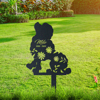 Thumbnail for Personalized Cute Poodle Garden Stake Pet Memorial Signs Dog Loss Gift