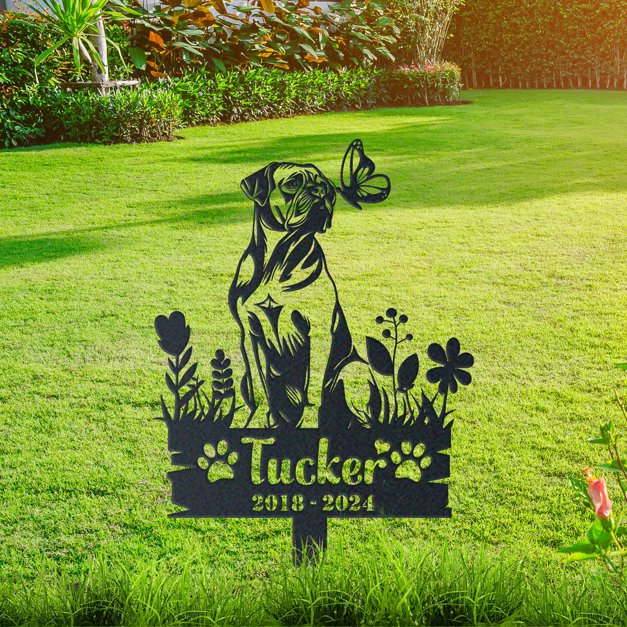 Personalized Garden Stake Gift for Bullmastiff Memorial Pet Sympathy Signs Dog Loss Gift
