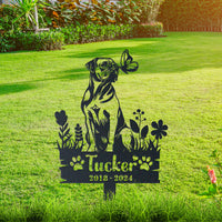 Personalized Garden Stake Gift for Bullmastiff Memorial Pet Sympathy Signs Dog Loss Gift