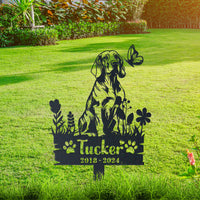 Personalized Garden Stake Gift for Bloodhound Memorial Pet Sympathy Signs Dog Loss Gift